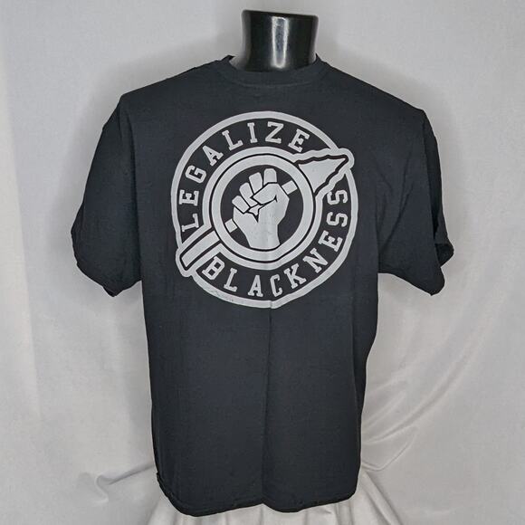 Gildan Men's Graphic 2XL Black Heavy Cotton Casual T-Shirt - Picture 1 of 4